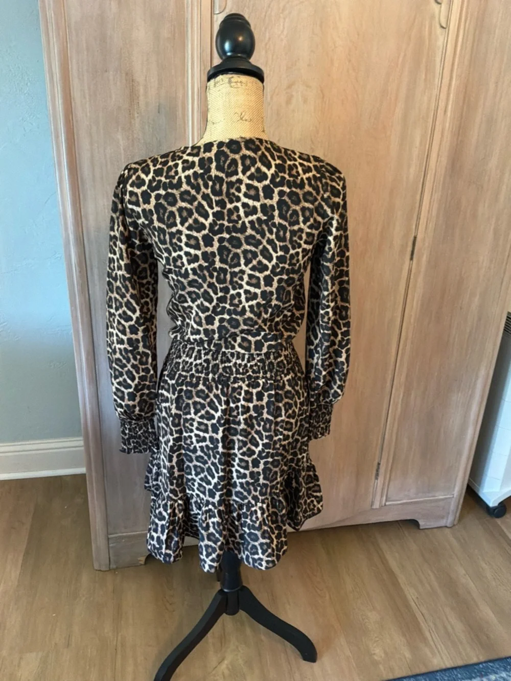 NWT Michael Kors “Julia” Leopard Print Dress XS
